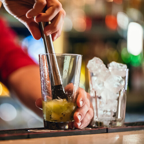 Cocktailshakersett i rustfritt stål, 11 deler 1