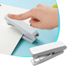 Compact Effortless Stapler for Office Use, 10# Nail Compatible, One-Hand Operation, 50-Sheet Capacity, Portable Lightweight Design