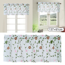 Floral Lace Curtains for Kitchen or Bedroom 54 x 24 Inch 1