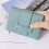 Cartera corta tríptico para mujer, estilo vintage, elegante. 3