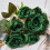 Bouquet di peonie artificiali realistiche color caffè scuro, 5 pezzi 7