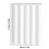 Duschdraperi Vit Vattentät Polyester 72x72Tum 2