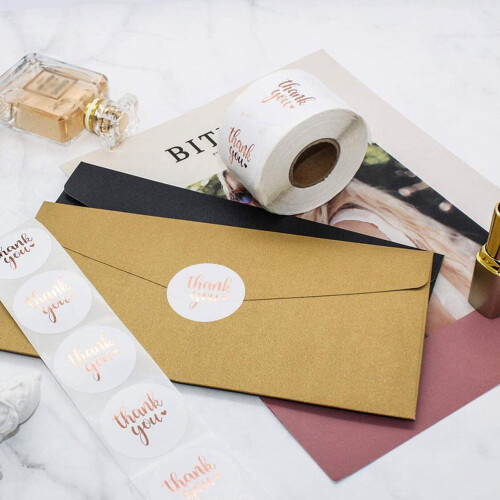 Paper Stickers for Envelope Sealing Decorative 1 Roll