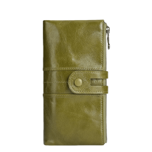 Women's Wallet, Large Capacity,top Layer Cowhide, Anti-theft Card Swiping Rfid Genuine Leather Wallet/7.5 * 3.9in