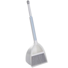 Small Broom and Dustpan Set White