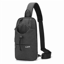Crossbody Sling Backpack for Men Women Sling Bag Multipurpose Travel Hiking Cross Body Chest Bag (Gray)