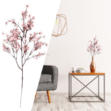 18.5" Artificial Flower Bouquet – Faux Floral Branches for Vases, Home, Office, Wedding, Party & Winter Decor (Compatible with Standard Vases)