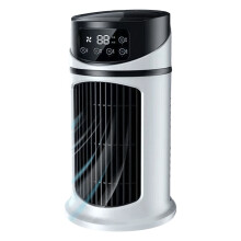 (A) Fan 6 Hour Timer Evaporative Air Cooler 6 Speed Desktop Cooling Fan With Humidifier For Room/Office