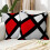 Set di 2 federe geometriche 45x45 cm, rosse e nere 5