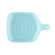 Blue Ceramic Condiment Dish – 1pc Dipping Bowl for Ketchup, Soy Sauce, BBQ, Chips, Fruit; Compatible with Spring Park
