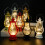 Lanterna a LED luce calda impermeabile portatile oro antico 2