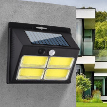Buitenlamp op zonne-energie met bewegingssensor, 3 standen, waterdichte LED
