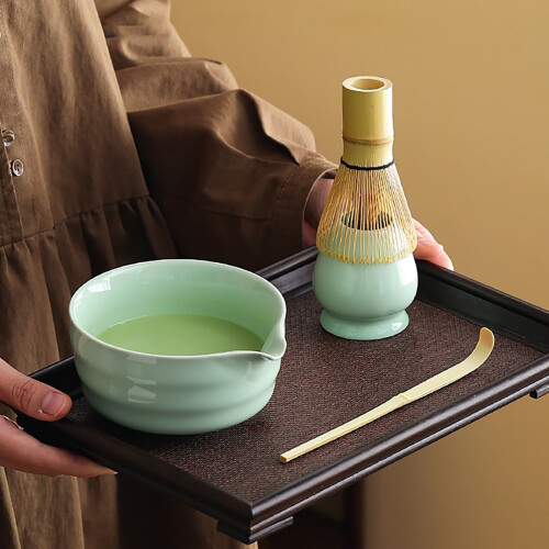 Set di fruste da matcha con ciotola e supporto in ceramica (5 pezzi) 2