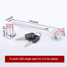 Sliding Cabinet Glass Cabinet Lock Glass Door Lock Cabinet Display with Key