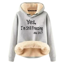 Sherpa Fleeceforet Hættetrøje Vintertermo Pullover