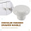 1pcs Ceramic Door Round Handles Kitchen Cabinet Cupboard Wardrobe Pull Knobs white S 4