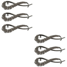 Twist Clip Rhinestone Hair Clips for Women 2-Pack