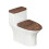 Toilet Seat Cover Set 2 Pack Comfortable and Practical for Bathroom Home Comfort, Soft, Easter 1