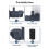 Akvariumfilter 15W 1000L/h Tyst intern pump 5
