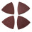 Hook and Loop Triangle Sandpaper for 3-1/8 Inch Oscillating 6