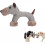 Double-Layer Linen Squeaky Dog Toy for Small Medium Breeds 1