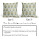 Conjunto de 2 capas de almofada florais 50x50cm (20x20 polegadas) em amarelo-água 6