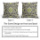 Fodere per cuscini Boho in lino nero e verde, set da 2 pezzi, 50x50 cm. 6