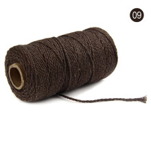 Corde en coton de 2 mm d'épaisseur et de 100 yards (91 m) pour macramé