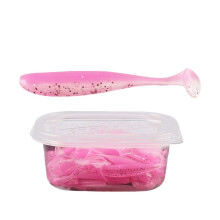 50 Pcs Soft Lures Worm Baits Paddle Tail Swimbaits Lures Bass Fishing Baits