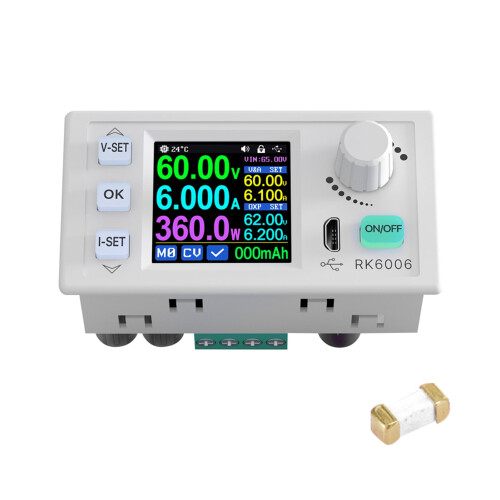 Fonte de alimentação CC regulada CV/CC LCD com brilho ajustável 1