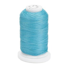 Waxed polyester cord 1mm flat 76 yards per roll sky blue