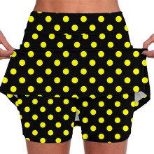 Hot Sale! Skorts for Woman, Skorts for Women with Pockets, Tennis Skort, Athletic Skorts for Women, Golf Skort, Tennis Skirt, Yellow 4XL