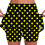 Women's athletic skort with pockets yellow 4XL 1