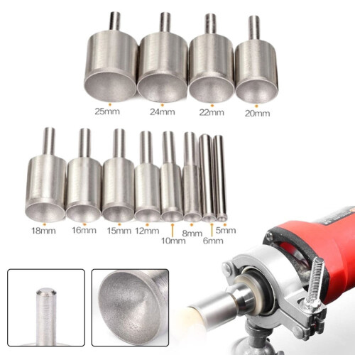 Fraise diamantée pour alésage fin, cylindrique concave, 15 mm 2