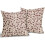 Conjunto de 2 capas de almofada florais em linho, 45x45 cm (18x18 polegadas). 2