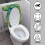 Universeller WC-Sitzbezug mit Monstera-Blattmuster 3