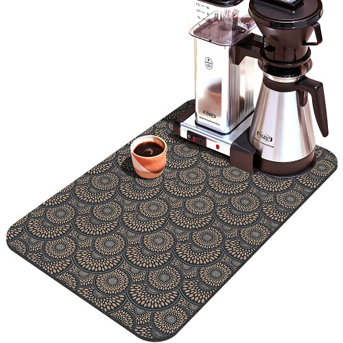 Tapete para bar de café boho com base de borracha, 50 x 30 cm 1