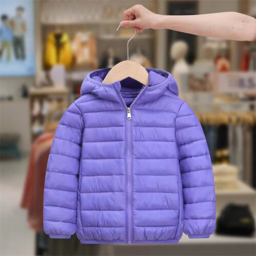 Cappotto invernale per bambini con cappuccio, antivento e caldo. 2