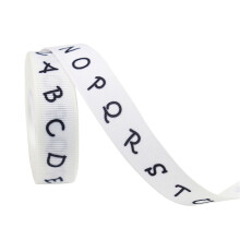 Grosgrain-bandlinjal med lärartema, 30 cm