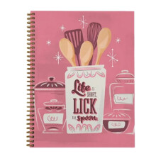 Spiral Recipe Notebook for Home Cooks 120 Pages