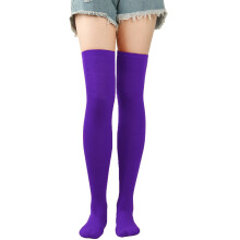 Women's Thigh-High Socks Pure Color Over-the-Knee