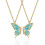 Set di 2 collane dell'amicizia Harmtty con farfalle 2