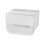 Opklapbare tissuebox organizer van transparant plastic, 7x6,1 inch 1