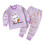 Baby Solid Color Sweatshirt and Joggers Set Purple 18-24 1