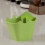 Espresso Grounds Disposal Bucket Polygons Green 1