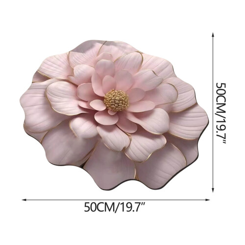 Blomformad matta 50x50 cm kiselalgermassa med 1