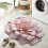Blomformad matta 50x50 cm kiselalgermassa med 4