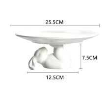 Cupcake Stand Ceramic Easter Dessert Plate Bunny Design 10