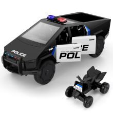 Αστυνομικό φορτηγό από κράμα αλουμινίου, κλίμακας 1/28, με ηχητικό και φως
