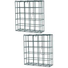 Suet Cage Fågelmatare Järn Utomhushängande 2-pack